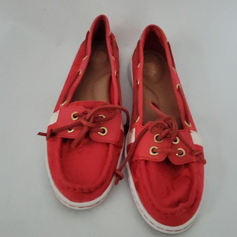 Coach Canvas Boat Shoes Size 8.5M